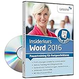 Word 2016 Insiderkurs - Powertraining für Fortgeschrittene | Lernen Sie Schritt für Schritt die effiziente Dokumentbearbeitung z.B. mit Vorlagen, Gliederungen und der Serienbrief-Funktion [1 Nutzer-Lizenz]