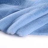 Yimihua Blau Dick und weich Plüschstoff Kunstpelzstoff Samtstoff für Sofakissen Hintergrund Handwerk Materialien Schal DIY Nähen Puppen Kissen Plüschtiere(Size:1.8m*2.5m)