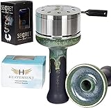 Secret Shisha Premium Phunnel Kopf - russischer Herstellung, smokebox kompatibel im wunderschönen Design - Beste Tonqualität und super Rauchverhalten Blue O