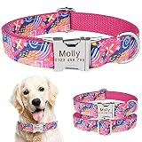 HundeanhäNger Mit Gravur Nylon-Mode-Junge Mädchen Unisex-Hundekragen-Produkte-Haustierkragen Kleiner Großer Personalisierter Hundekragen Benutzerdefinierter Gravierter Name ICH WÜRDE Schild Hundemark