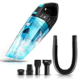 14,8V Akku Hand-Staubsauger Nass & Trocken mit Lithium Ionen Akku 0,5 L Kapazität, beutellos Akkusauger mit Wandhalterung