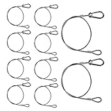 TSSS® 25.5' Edelstahl Sicherheits Seil Klammer Kabel Draht für Bühnen Licht Moving Head DJ Disco Partei Fachwerk Beleuchtung Hängen Traversen (10 Stücke)