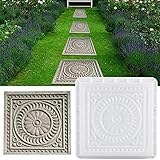 Linsition DIY Betonform Gehweg Form Pflaster Betonform Gehweg Form N Für Beton Garten Gehwegen Trittsteinen 32 X 32 X 6cm 1 Stück