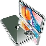 Humixx iPhone 11 Pro Max Hülle, HD Clear Handyhülle[Military Grade Drop Tested] PC Rückseite mit TPU Weiche Rahmen Hardcase, Anti-Fall Crystal Clear Schutzhülle für iPhone 11 Pro Max (6.5 Zoll)