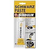 Ofenwichse Schwarzpaste 45 ml Tube RECORD-SCHWARZ ELEKTROPLATTEN-CREME für wärmebeständige Metallmattierung Verschönern Polieren Platten Öfen Ofenrohren Kaminplatten KfZ Motorrad Auspuff 45