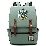 Harry Potter Rucksack für Mädchen Jungen Leichte Büchertasche 7~15 Grade Student Pack Slytherin G