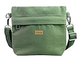 Kuratist 3-in-1 Umhängetasche Damen Klein Canvas Hip Pack Hüfttasche Schultertasche Sling (2,5L) (Sage (Salbei Grün))