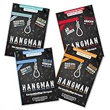 DENKRIESEN - Hangman MEGA Pack - Classic, Junior, Einstein & Rotlicht Edition | Galgenmännchen to GO | Spielblock | Partyspiel | Reisespiel | Geschenkidee | Rätselblock - Spiel ab 2