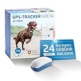 Prothelis Greta Hunde GPS Tracker Mini Peilsender mit App inklusive 24 Monate Nutzungsgebühr | Tracking GPS für Hunde mit Akku Laufzeit bis 5 Tage 32g leicht wasserdicht | GPS Tracker Hund k