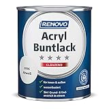 Acryl-Buntlack 2-in-1 750 ml RAL 0096 Altweiß glänzend R