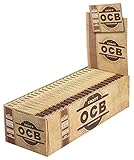 OCB Craft, kurze Blättchen aus Hanf, Doppelfenster, 100 Blättchen pro Heftchen 2 Boxen (50 Heftchen)