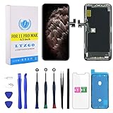 Display Kompatibel Mit iPhone 11 Pro Max Schwarz Bildschirm A2161, A2220, A2218 Ersatz Reparaturset Kit, 6.5' LCD Glas Digitizer Touchscreen mit Werkzeug Adhesive Sticker Und Display