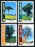 FGNDGEQN Briefmarken Weißrussland San Marino 1997 Naturschutz Baum Italien Snosinstall Baum Walnuss 4 Alle Waldstemp