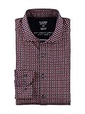 OLYMP Level Five 24/Seven body fit Hemd Langarm New Kent Kragen Muster rot/b