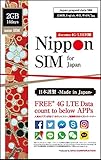 Nippon SIM für Japan 4G/LTE Prepaid Daten SIM Karte, 2GB14days, App