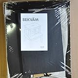 Ikea BEKVÄM Tritthocker in Schwarz; aus massiver B