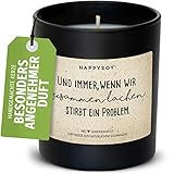 Geschenk Freundin Duftkerze im Glas mit Spruch aus Soja - 100% natürlich handgemacht nachhaltig - kleines Geschenk liebevolle Geschenkidee Freundschaft Freund beste Mama beste Kollegin Danke sag