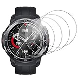 RSSYTZ [4-Stück Panzerglas Kompatibel mit Honor Watch GS Pro 35mm Schutzfolie,Wasserdichtes gehärtetes Glas Anti-Scratch Anti-Bubble Displayschutzfolie Schutz für Honor Watch GS Pro 35