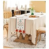 WANGYW Exquisiter Druck Tischläufer Tischband Staubdichte Quaste Tischdecke Für Home Kitchen Party Thanksgiving Hochzeit (Color : 1 PCS, Größe : 40x250cm)