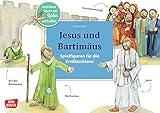 Jesus und Bartimäus: Spielfiguren für die Erzählschiene. Ausgestanzte Figuren zum Spielen und Erzählen. Kinder entdecken die Bibel: wie Jesus einen ... Erzählschiene: Bibel, Heilige und Vorbilder)