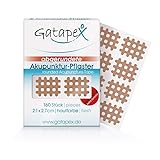 Gatapex Gitter Akupunktur-Pflaster (Größe S) mit abgerundeten Ecken, Hautfarb