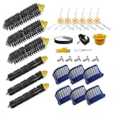 MIKONG Zubehör Set für iRobot Roomba 692 671 605 694 650 691 606 696 620 604 675 Ersatzteile für Staubsauger Roboter 19 Pakete Bürstenrolle Filter und Seitenbürste und V
