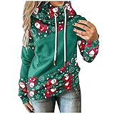 HolAngela Pulli Damen Hoodies Damen Pullover Kapuzenpullover Sweatshirt Pulli Zweifarbige Longsleeve Tops Doppelte Kapuzenpulli C