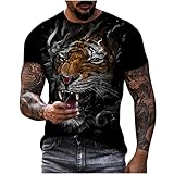 Herren Unisex Daily t-Shirt 3D-Druck grafikdruck Tierdruck Kurzarm-Oberteile lässige Bluse 2651se Terry gassenhauer spleißen Luxury i 60°c waschbar hochwertige nachhaltige Herren-Bekleidung