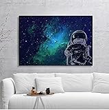 Malen Nach Zahlen für Erwachsene & Anfänger Universum Erde Meteorit Galaxie Sterne Astronaut Planet Loch DIY Digitale Ölgemälde Malerei für Haus Wand Decor 40x50cm R