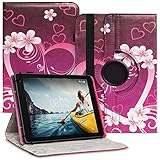 Tablet Hülle kompatibel für Medion Lifetab Education P10912 Tasche Schutzhülle Case Universal Cover aus Kunst-Leder Standfunktion 360° Drehbar praktische Standfunktion, Farbe:Motiv 2