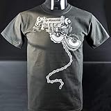 T-Shirt Schaltwerk Rennrad Illustration von W