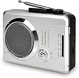 DIGITNOW!Kassettenspieler:Mini Audio Walkman Tragbarer Retro Kassettenrekorder,mit Wireless AM / FM Radio und Voice Radio ,Kopfhörer,Mikrofon und integriertem Lautsp