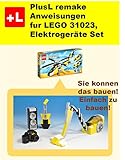 PlusL remake Anweisungen fur LEGO 31023,Elektrogeräte Set: Sie konnen die Elektrogeräte Set aus Ihren eigenen Steinen zu bauen!