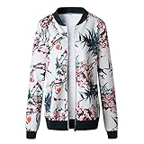 TOPKEAL Dick Jacke Warm Reißverschluss Oben Mantel Damen Herbst Winter Sweatshirt Hoodie Beiläufig Pullover Outwear Coats Mode Tops (Medium,Blau)