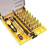 MMOBIEL 45 in 1 Präzision Reparatur Werkzeug Set Magnetisch Schraubenzieher für Feinmechanik diverse Geräte (JK-6089C)