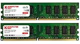 Komputerbay 4GB 2X 2GB DDR2 667MHz PC2-5300 PC2-5400 DDR2 667 (240 PIN) DIMM Desktop Memory CL 5