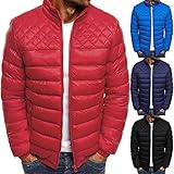 Zilosconcy Herren Daunenjacke Winter, Ente Steppjacke, Leichte, Wasserbeständige Pufferjacke Glänzend Warm Mantel Männer Outwear Ultraleicht Verstaubar Oversize Herbst und W