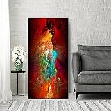 Diamond Painting Bunte rote Wolken,DIY 5D Diamond Painting Set,Diamant Painting Bilder für Erwachsene Und Kinder Crystal Strassstein Vollbohrer Kunst Handwerk für Home Wall Décor 30x60cm 12x24