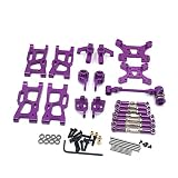 Jiaminye Metall-Schwenkarm-Lenkbecher Shock Tower Upgrade-ZubehöRsatz für 144001 1/14 124019 1/12 RC-Autoteile, L