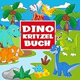 Dino Kritzelbuch: Über 50 einfache und lustige Dinos zum Ausmalen - Das perfekte Malbuch für Mädchen und Jungen ab 2 J