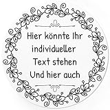 24 PERSONALISIERTE runde Etiketten mit Motiv: schlicht, edel schwarz - Ihre Aufkleber online selbst gestaltet, g