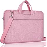 Ferkurn Laptoptasche / Laptoptasche, kompatibel mit 17 Zoll (43,2 cm) Computer/Notebook/MacBook Pro 43,2 cm (17 Zoll) Asus/ThinkPad/Samsung/Envy, wasserdichte Schultertasche mit Griff, Pink