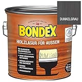 Bondex Holzlasur für außen dunkelgrau 2,5 L