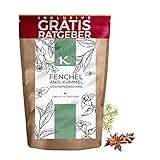 Fenchel Anis Kümmel Tee lose 100g Kräutertee natürlich bekömmlich Fencheltee Anistee Kümmeltee - Kräuterteemischung frischer Tee im Aromab