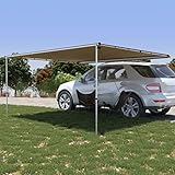 Maße: 4 x 3 x 2,15 m (B x T x H) - Wohnmobil & Wohnwagen Vorzelt 4 x 3 x 2,15 m Beige - Inklusive Aufbewahrung