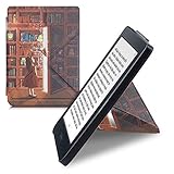 kwmobile Schutzhülle kompatibel mit Kobo Nia - Hülle Kunstleder - eReader Cover Case - Magische Bibliothek Mehrfarbig