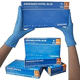 ARNOMED Nitril Einmalhandschuhe L, puderfrei, latexfrei, 100 Stück/Box, Einweghandschuhe, Blaue Nitrilhandschuhe, in Gr. S, M, L & XL verfügb