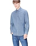 Amazon-Marke: find. Herren Freizeithemd, Blau (Blue Tile), M, Label: M