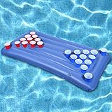 Faburo Beer Pong Luftmatratze, Beerpong Tisch Aufblasbares Bierpong Luftmatratze Beerpong Tisch Partyspiel Trinkspiel (Ohne Becher)