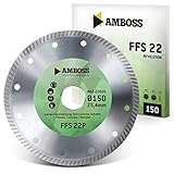 Amboss Diamant Trennscheibe Ø 150 mm x 1.4 x 25.4 mm - Für Granit, Schiefer, Fliesen etc. | g